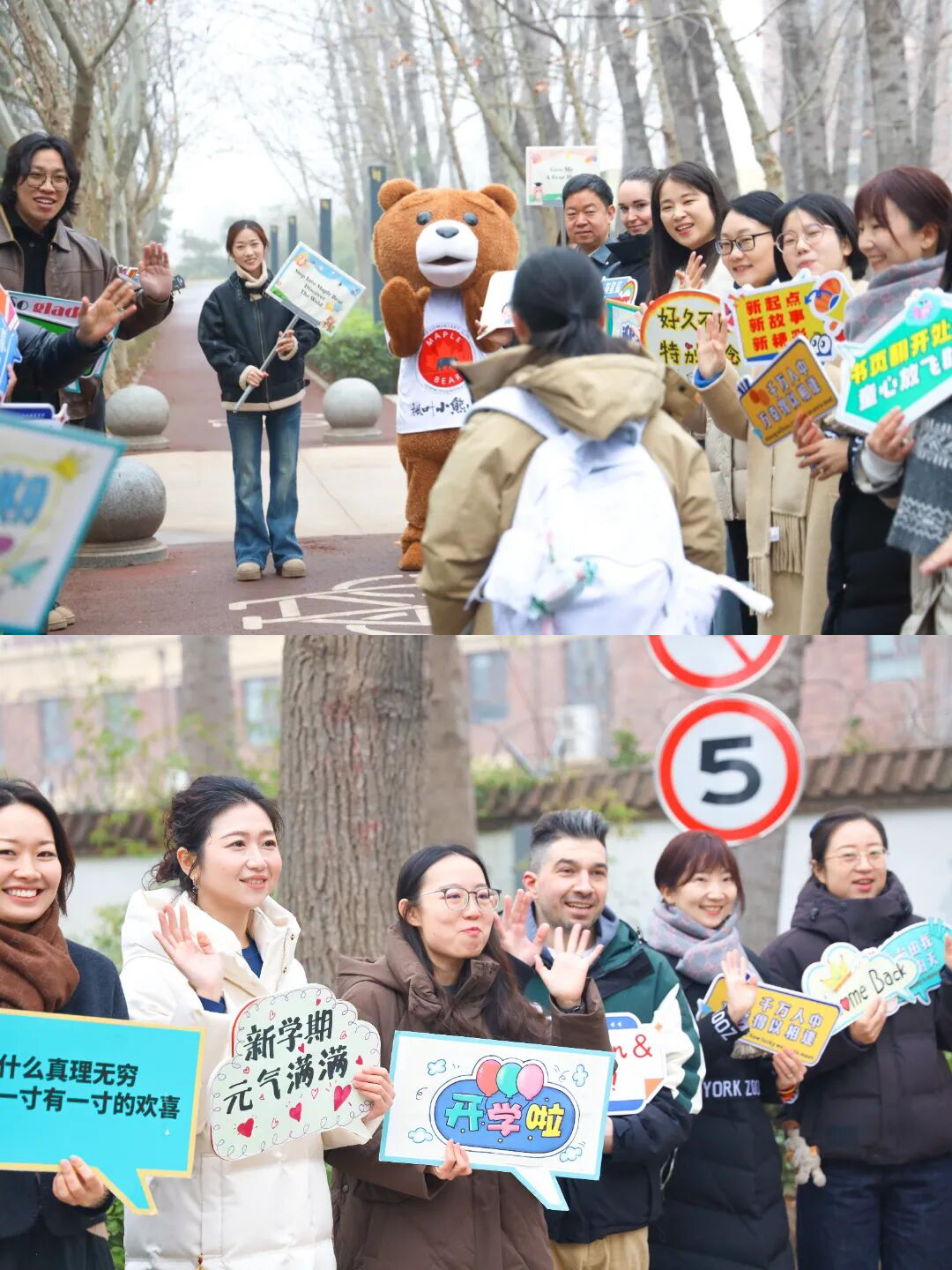 你们来了，就是枫叶小熊小树林里最好的风景